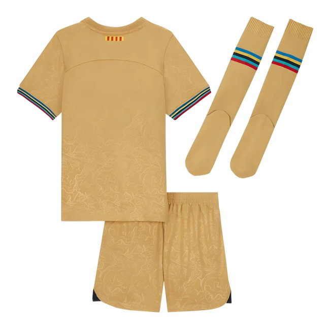 2022-2023 Barcelona Little Boys Away Kit (MEMPHIS 14)-SoccerKits Hub | Buy Soccer Jerseys Online